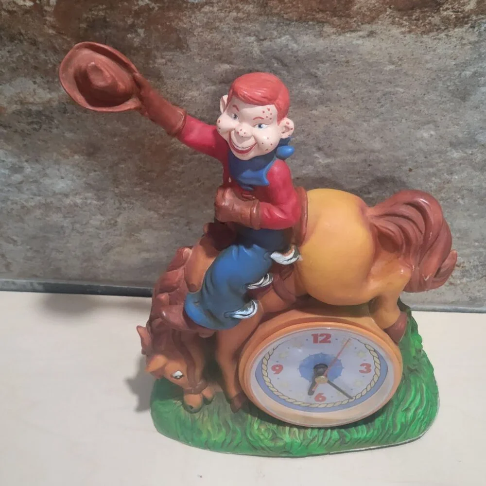 Vintage Howdy Doody Bucking Bronco Clock 1988 Clock Works